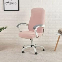 GRID COOL Housse De Chaise De Bureau Imperméable Rose Extensible Jacquard Housse De Chaise D'ordinateur Fauteuil Taille M -banc et tabouret Soldes Boutique 68075096 3