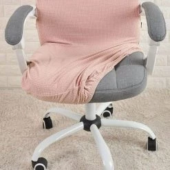GRID COOL Housse De Chaise De Bureau Imperméable Rose Extensible Jacquard Housse De Chaise D'ordinateur Fauteuil Taille M -banc et tabouret Soldes Boutique 68075096 5