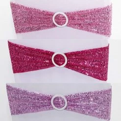 OYLDA Lot De 6 écharpes De Chaise Extensibles Pour Décoration De Fête En Satin (rose Rouge) 11 OYLDA Lot De 6 écharpes De Chaise Extensibles Pour Décoration De Fête En Satin (rose Rouge) -banc et tabouret Soldes Boutique 68140221 5