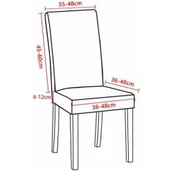 ENLENK Housse De Chaise En Velours,Spandex De Bout Droit Avec La Bande élastique, La Grande Dame De Velours Dinant La Chaise Pour Le Banquet De Fête D'hôtel De Restaurant (Moutarde,4 Pack) -banc et tabouret Soldes Boutique 68162663 3