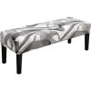 PERLE RARE Housse De Banc De Salle à Manger Imprimée Housses De Coussin De Siège De Banc Imprimées Housse De Banc Rembourrée Extensible Housses De Chaise De Salle à Manger Lavables Amovibles Pour Chambre à Coucher Salon -banc et tabouret Soldes Boutique 68206247 1