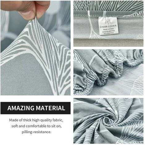 PERLE RARE Housse De Banc De Salle à Manger Imprimée Housses De Coussin De Siège De Banc Imprimées Housse De Banc Rembourrée Extensible Housses De Chaise De Salle à Manger Amovibles Et Lavables Pour Chambre à Coucher, Salon 7 PERLE RARE Housse De Banc De Salle à Manger Imprimée Housses De Coussin De Siège De Banc Imprimées Housse De Banc Rembourrée Extensible Housses De Chaise De Salle à Manger Amovibles Et Lavables Pour Chambre à Coucher, Salon – Image 5