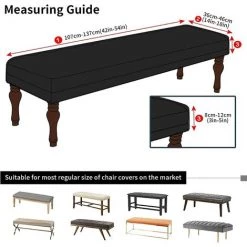 PERLE RARE Housse De Banc De Salle à Manger, Housse De Banc Rembourrée Extensible Lavable, Protection De Siège De Banc Jacquard, Housses De Banc Rectangulaires Pour Salle à Manger, Chambre, Salon, Cuisine (gris Clair) 9 PERLE RARE Housse De Banc De Salle à Manger, Housse De Banc Rembourrée Extensible Lavable, Protection De Siège De Banc Jacquard, Housses De Banc Rectangulaires Pour Salle à Manger, Chambre, Salon, Cuisine (gris Clair) -banc et tabouret Soldes Boutique 68206345 3