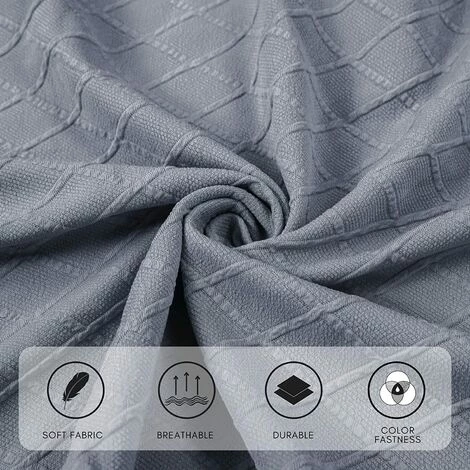 PERLE RARE Housse De Banc De Salle à Manger, Housse De Banc Rembourrée Extensible Lavable, Protection De Siège De Banc Jacquard, Housses De Banc Rectangulaires Pour Salle à Manger, Chambre, Salon, Cuisine (gris Clair) 6 PERLE RARE Housse De Banc De Salle à Manger, Housse De Banc Rembourrée Extensible Lavable, Protection De Siège De Banc Jacquard, Housses De Banc Rectangulaires Pour Salle à Manger, Chambre, Salon, Cuisine (gris Clair) – Image 4