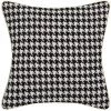 HOMEMAISON Coussin à Motif Pied-de-poule Noir / Blanc 40 X 40 Cm - Noir / Blanc -banc et tabouret Soldes Boutique 68316552 1