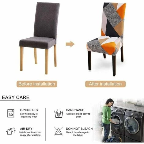 6 Pièces Rubik's Cube Automne Et Hiver Housse De Chaise épaisse Housse De Chaise élastique Anti-poussière HANBING 5 6 Pièces Rubik's Cube Automne Et Hiver Housse De Chaise épaisse Housse De Chaise élastique Anti-poussière HANBING – Image 3