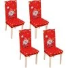 MEZHENG Housses De Chaise Pour Salle à Manger Lot De 4, Housses De Protection De Chaise Imprimées, Amovibles Et Lavables -banc et tabouret Soldes Boutique 68564265 1