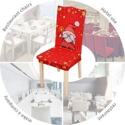 MEZHENG Housses De Chaise Pour Salle à Manger Lot De 4, Housses De Protection De Chaise Imprimées, Amovibles Et Lavables 11 MEZHENG Housses De Chaise Pour Salle à Manger Lot De 4, Housses De Protection De Chaise Imprimées, Amovibles Et Lavables -banc et tabouret Soldes Boutique 68564265 5