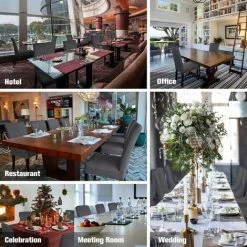 GRID COOL Housse De Chaise Moderne De Grande Taille Sans Accoudoirs Housse élastique De Protection De Siège De Chaise Lavable Amovible Pour Salle à Manger Cuisine Hôtel Restaurant Fête De Mariage 4 Pièces (gris) - Gris -banc et tabouret Soldes Boutique 68589432 5