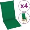 VidaXL Coussin De Chaise De Jardin 4 Pcs Vert 120 X 50 X 3 Cm - Vert 1 VidaXL Coussin De Chaise De Jardin 4 Pcs Vert 120 X 50 X 3 Cm - Vert -banc et tabouret Soldes Boutique 6916843 1