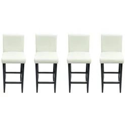 Tabourets De Bar Similicuir Blanc 4 Pcs VidaXL 8 Tabourets De Bar Similicuir Blanc 4 Pcs VidaXL -banc et tabouret Soldes Boutique 732501 2
