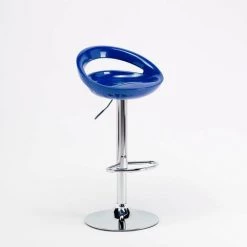 SUPERSTOOL Tabouret Haut Pour Bar Et Cuisine Réglable En Hauteur Pivotant Avec Repose-pieds Hollywood | Bleu -banc et tabouret Soldes Boutique 7363318 3