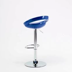 SUPERSTOOL Tabouret Haut Pour Bar Et Cuisine Réglable En Hauteur Pivotant Avec Repose-pieds Hollywood | Bleu -banc et tabouret Soldes Boutique 7363318 4