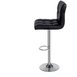 TECTAKE Lot De 2 Chaises De Bar Pied En Métal Pivotantes Et Réglables En Hauteur 62,5 Cm - 82,5 Cm Noir - Noir 10 TECTAKE Lot De 2 Chaises De Bar Pied En Métal Pivotantes Et Réglables En Hauteur 62,5 Cm - 82,5 Cm Noir - Noir -banc et tabouret Soldes Boutique 7514062 4