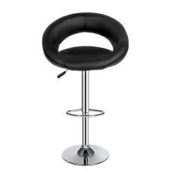 TECTAKE Lot De 2 Tabourets De Bar Design Noir Pivotants Et Réglables En Hauteur 63 Cm - 83 Cm - Noir -banc et tabouret Soldes Boutique 7514063 4