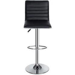 TECTAKE Lot De 2 Chaises De Bar Pied En Métal Pivotantes Et Réglables En Hauteur 60 Cm - 81 Cm Noir - Noir 10 TECTAKE Lot De 2 Chaises De Bar Pied En Métal Pivotantes Et Réglables En Hauteur 60 Cm - 81 Cm Noir - Noir -banc et tabouret Soldes Boutique 7514064 4