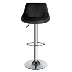 TECTAKE Lot De 2 Chaises De Bar Dossier Rembourré Pivotantes Et Réglables En Hauteur 59 Cm - 79 Cm Noir - Noir -banc et tabouret Soldes Boutique 7514068 3