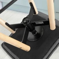 Tabouret De Bar Cuisine Rotatif à 360° Avec Dossier Et Repose-pieds Fauteuil Bistrot Haute Qualité SoBuy® FST45-DG -banc et tabouret Soldes Boutique 7927895 5