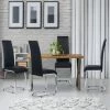 IDMARKET Lot De 4 Chaises MIA Noires Pour Salle à Manger - Noir -banc et tabouret Soldes Boutique 8338933 1