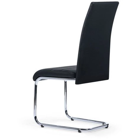 IDMARKET Lot De 4 Chaises MIA Noires Pour Salle à Manger - Noir 7 IDMARKET Lot De 4 Chaises MIA Noires Pour Salle à Manger - Noir – Image 5