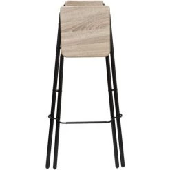 ATMOSPHERA Tabouret De Bar Louna - H. 97,5 Cm - Gris - Gris -banc et tabouret Soldes Boutique 8645771 3