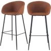 RENDEZ VOUS DéCO Chaise De Bar Kalba Marron 75 Cm (lot De 2) 1 RENDEZ VOUS DéCO Chaise De Bar Kalba Marron 75 Cm (lot De 2) -banc et tabouret Soldes Boutique 8738146 1