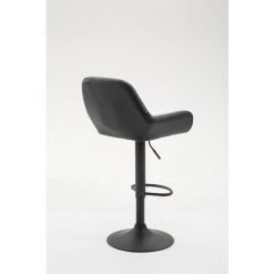 CLP Tabouret De Bar Braga Similicuir Noir Métal Noir Mat 10 CLP Tabouret De Bar Braga Similicuir Noir Métal Noir Mat -banc et tabouret Soldes Boutique 9165599 4