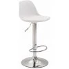 CLP Tabouret De Bar Kiel Similicuir Et Plastique Blanc Chrome -banc et tabouret Soldes Boutique 9165802 1