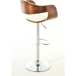 CLP Tabouret De Bar Kingston Noyer/blanc -banc et tabouret Soldes Boutique 9166900 4