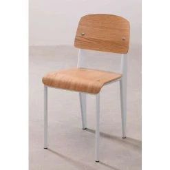 Chaise And SKLUM Bois De Frêne - Acier - Blanc -banc et tabouret Soldes Boutique 9238609 3