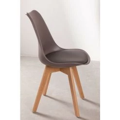 Chaise Nordic SKLUM Polypropylène - Bois - Gris Taupe 10 Chaise Nordic SKLUM Polypropylène - Bois - Gris Taupe -banc et tabouret Soldes Boutique 9238692 4