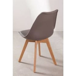 Chaise Nordic SKLUM Polypropylène - Bois - Gris Taupe 11 Chaise Nordic SKLUM Polypropylène - Bois - Gris Taupe -banc et tabouret Soldes Boutique 9238692 5