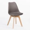 Lot De 4 Chaises Nordic SKLUM Polypropylène - Bois - Gris Taupe