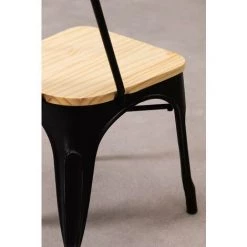 Chaise Empilable En Bois LIX Vintage SKLUM Bois De Pin - Acier Bois Naturel - Noir Bois Naturel 11 Chaise Empilable En Bois LIX Vintage SKLUM Bois De Pin - Acier Bois Naturel - Noir Bois Naturel -banc et tabouret Soldes Boutique 9239507 5