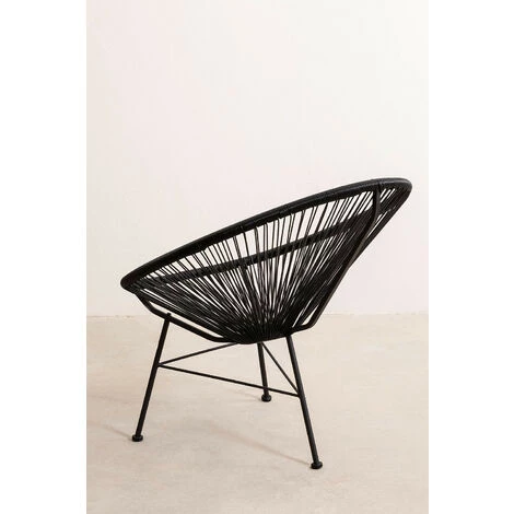 Lot 2 Chaises New Acapulco SKLUM Polyéthylène - Acier - Noir 7 Lot 2 Chaises New Acapulco SKLUM Polyéthylène - Acier - Noir – Image 5