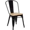 Chaise En Bois Empilable LIX SKLUM Bois De Pin - Acier Bois Naturel - Noir Bois Naturel 1 Chaise En Bois Empilable LIX SKLUM Bois De Pin - Acier Bois Naturel - Noir Bois Naturel -banc et tabouret Soldes Boutique 9328555 1