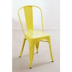 Chaise Empilable LIX SKLUM Acier - Jaune 8 Chaise Empilable LIX SKLUM Acier - Jaune -banc et tabouret Soldes Boutique 9355563 2