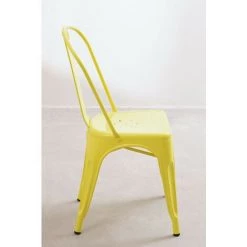 Chaise Empilable LIX SKLUM Acier - Jaune 9 Chaise Empilable LIX SKLUM Acier - Jaune -banc et tabouret Soldes Boutique 9355563 3