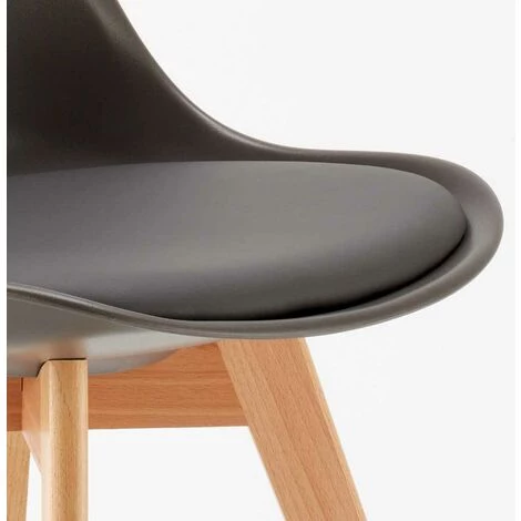 AHD AMAZING HOME DESIGN Chaise Avec Coussin Scandinave NordicaTulip Bar Et Salle à Manger | Gris 7 AHD AMAZING HOME DESIGN Chaise Avec Coussin Scandinave NordicaTulip Bar Et Salle à Manger | Gris – Image 5