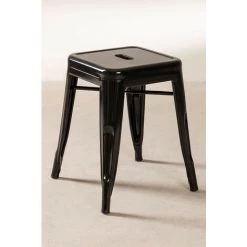 Tabouret Bas En Acier LIX SKLUM Acier - Noir -banc et tabouret Soldes Boutique 9762337 3