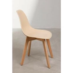 Chaise Scand Nordic SKLUM Polypropylène - Bois De Hêtre - Brun Blé 11 Chaise Scand Nordic SKLUM Polypropylène - Bois De Hêtre - Brun Blé -banc et tabouret Soldes Boutique 9821342 5